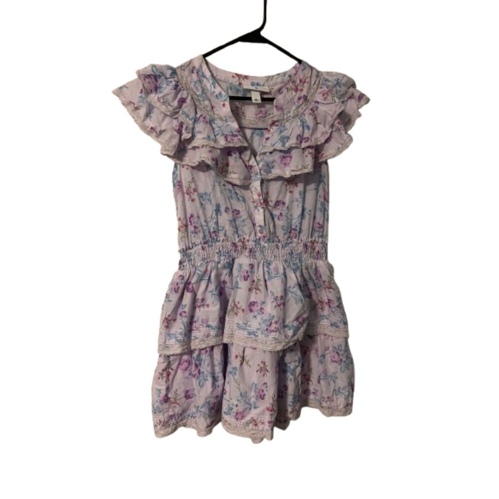 LoveShackFancy x Target Lou Double Ruffle Lavender Dress M - Picture 2 of 6